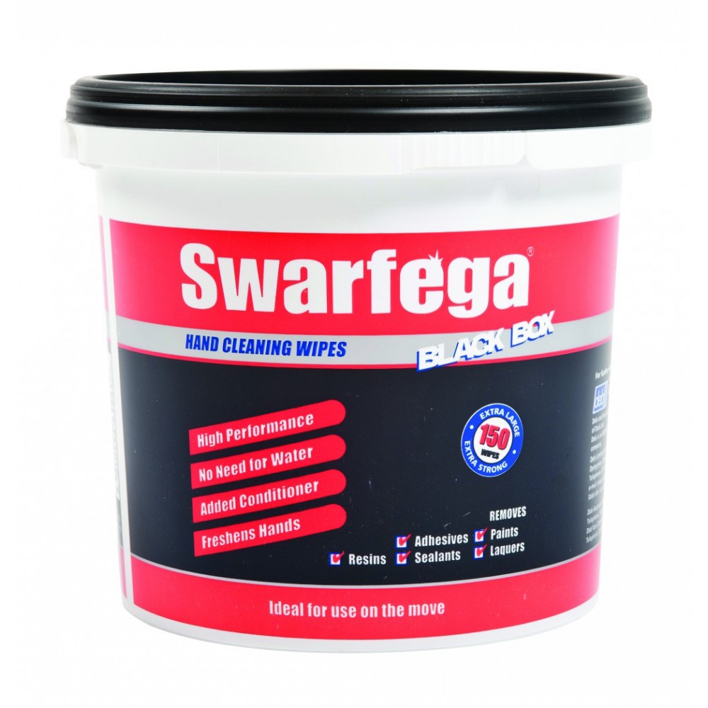 Image for Swarfega SBB150W New Blackbox Wipes 150 Wipe Pail