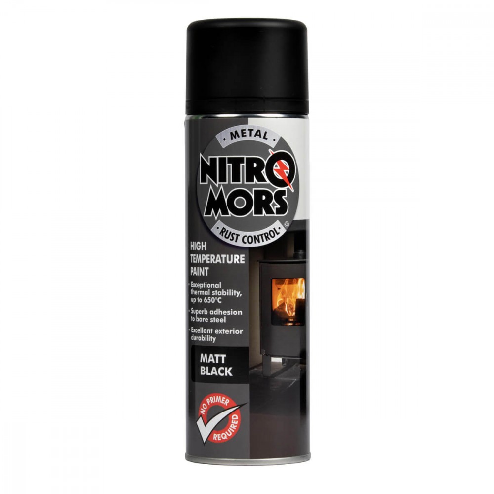 Image for Nitromors High Temperature Black Paint 5