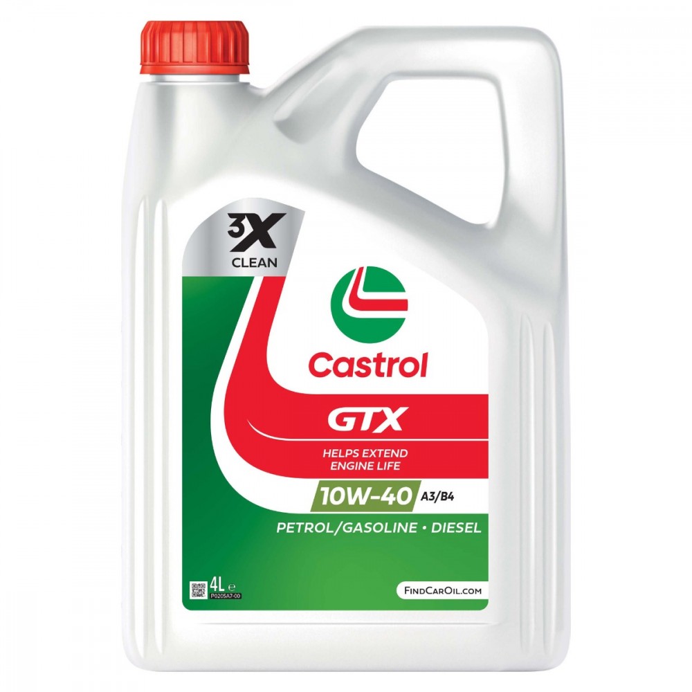Image for Castrol GTX 10W-40 A3/B4 Engine Oil 4L