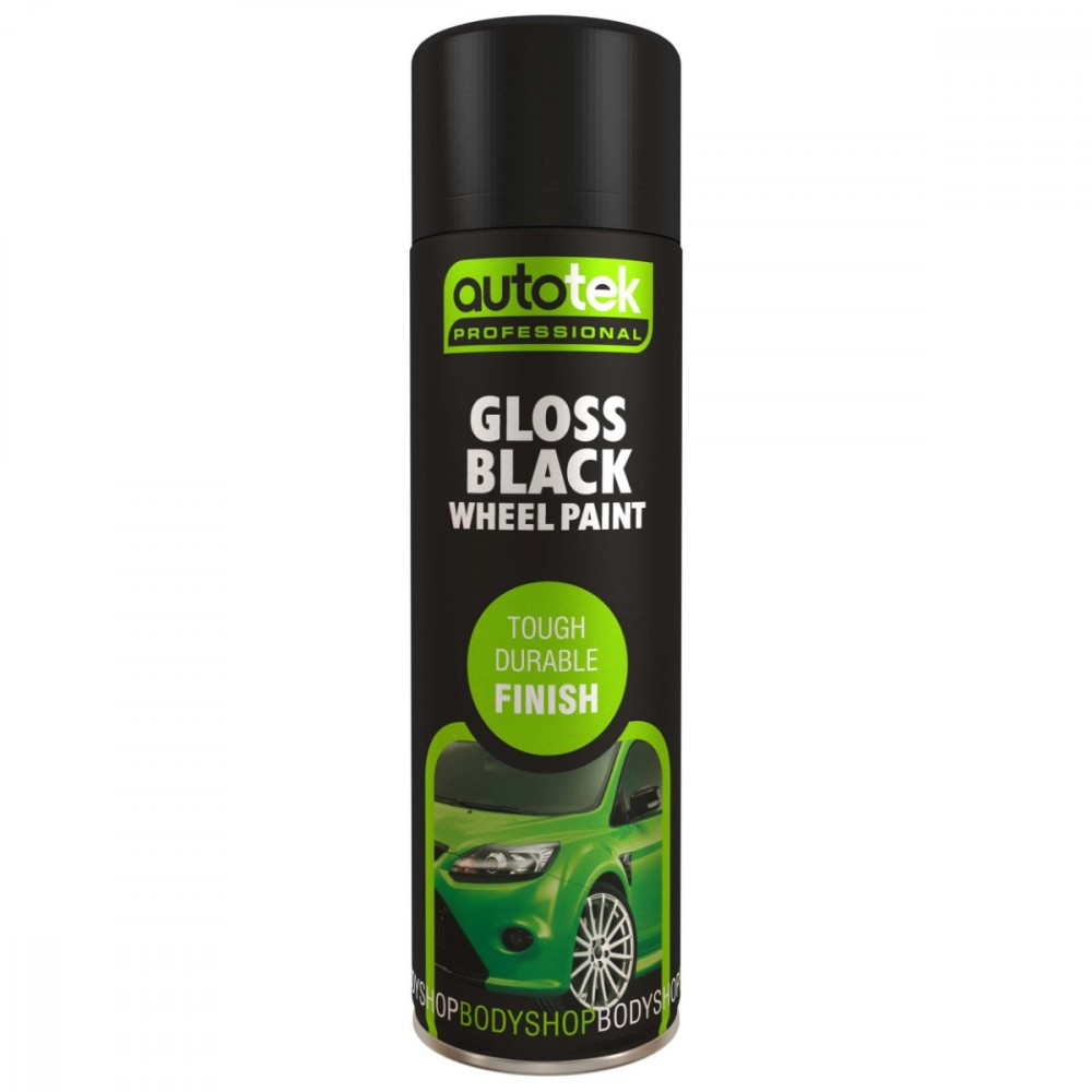 Image for Autotek Gloss Black Wheel Spray Paint 500ml