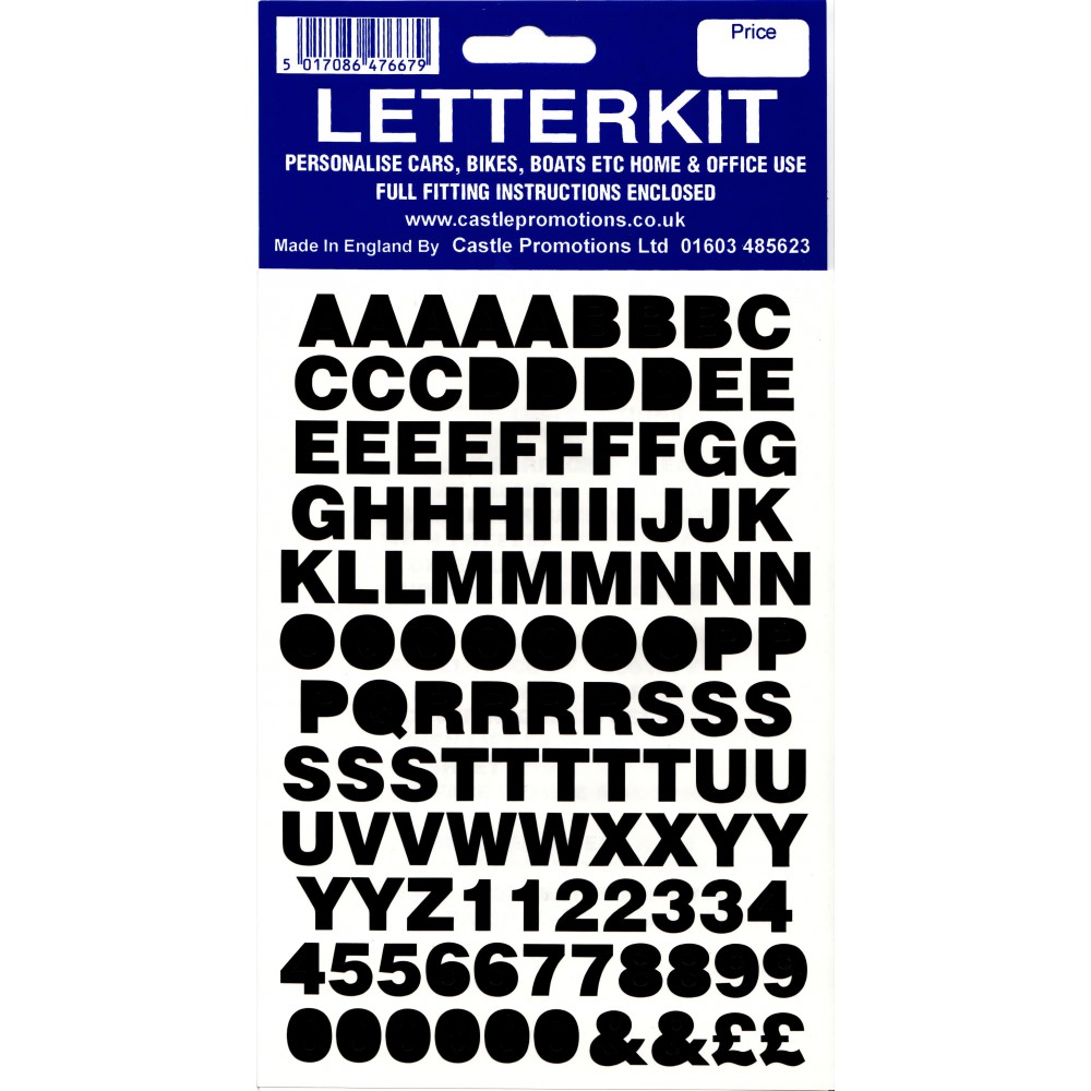 Image for Castle LKB Letterkit Black