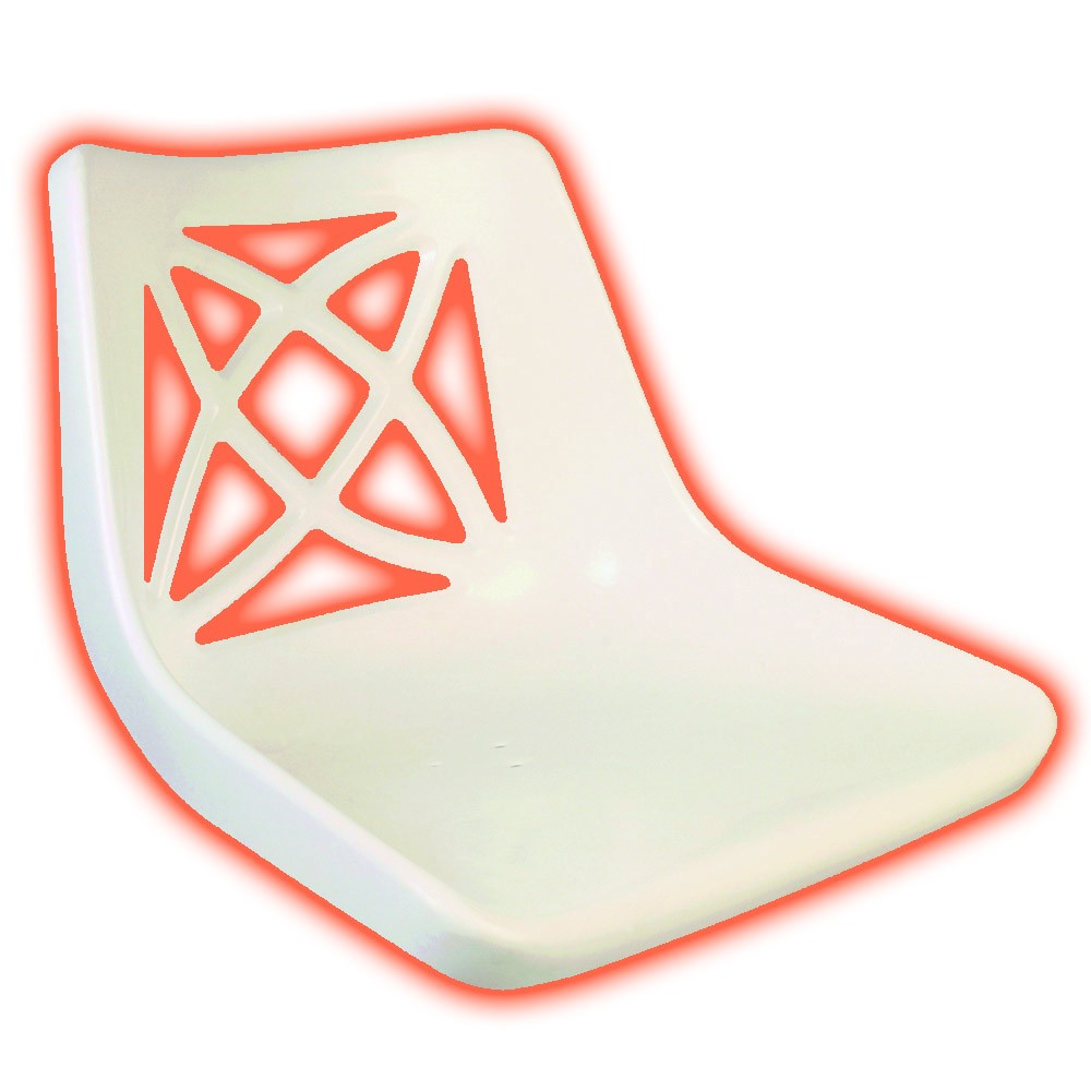 Image for Tetrosyl WHQ211 Chair Shell  - White Sta