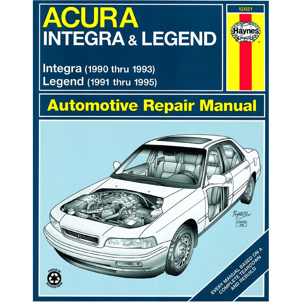 Haynes Publishing 12021 Acura Integra (1990-1993) & Legend (1991-1995)  Haynes Repair Manual (USA)