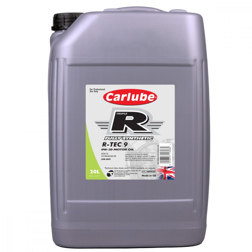 Image for Triple-R R-TEC-9 0W-30 C3 Fully Synthetic 20 Litre
