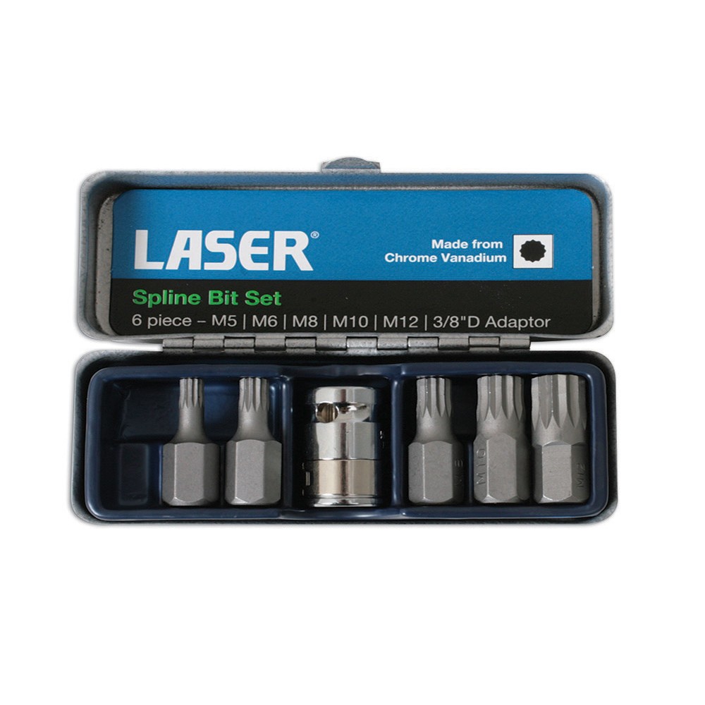 Image for Laser 592 Spline Bit Set - 6pc