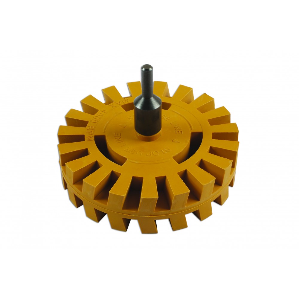 Image for Power-Tec 92429 Fluted Stripe Off Disc with Adaptor