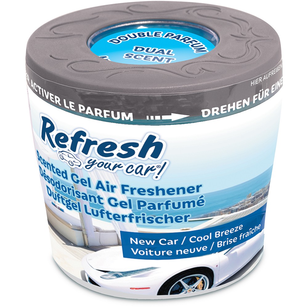 Refresh Your Car 301410300 Air freshener New Car/Cool Breeze Gel Can