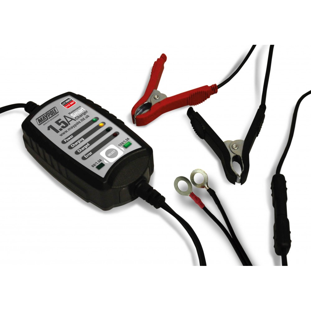 Image for Maypole MP7403 1.5 Amp 6v/12v Maintenance Smart Charger