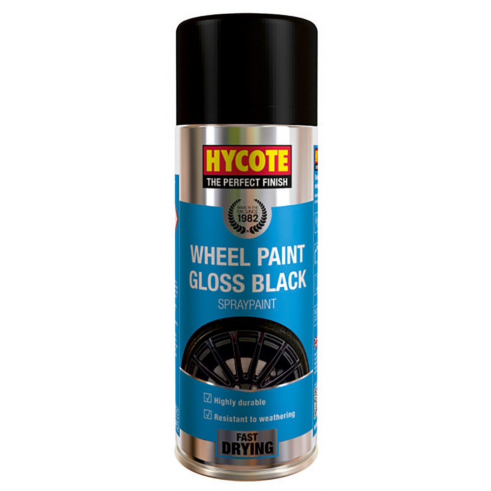 Image for Hycote XUK991 Gloss Black Wheel Paint 400ml