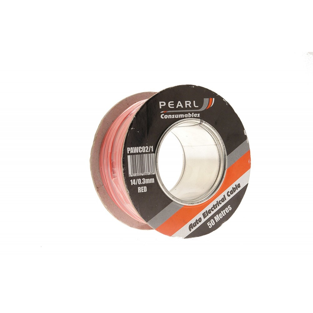 Image for Pearl PAWC02/1 1 Core Cable - 1 X 14/0.3Mm - Red - 50M