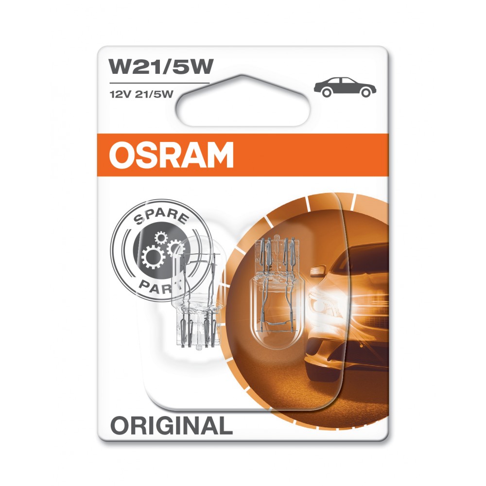Image for Osram 7515-02B OE 12v 21/5w W3x16d (380W/580) Twin blister