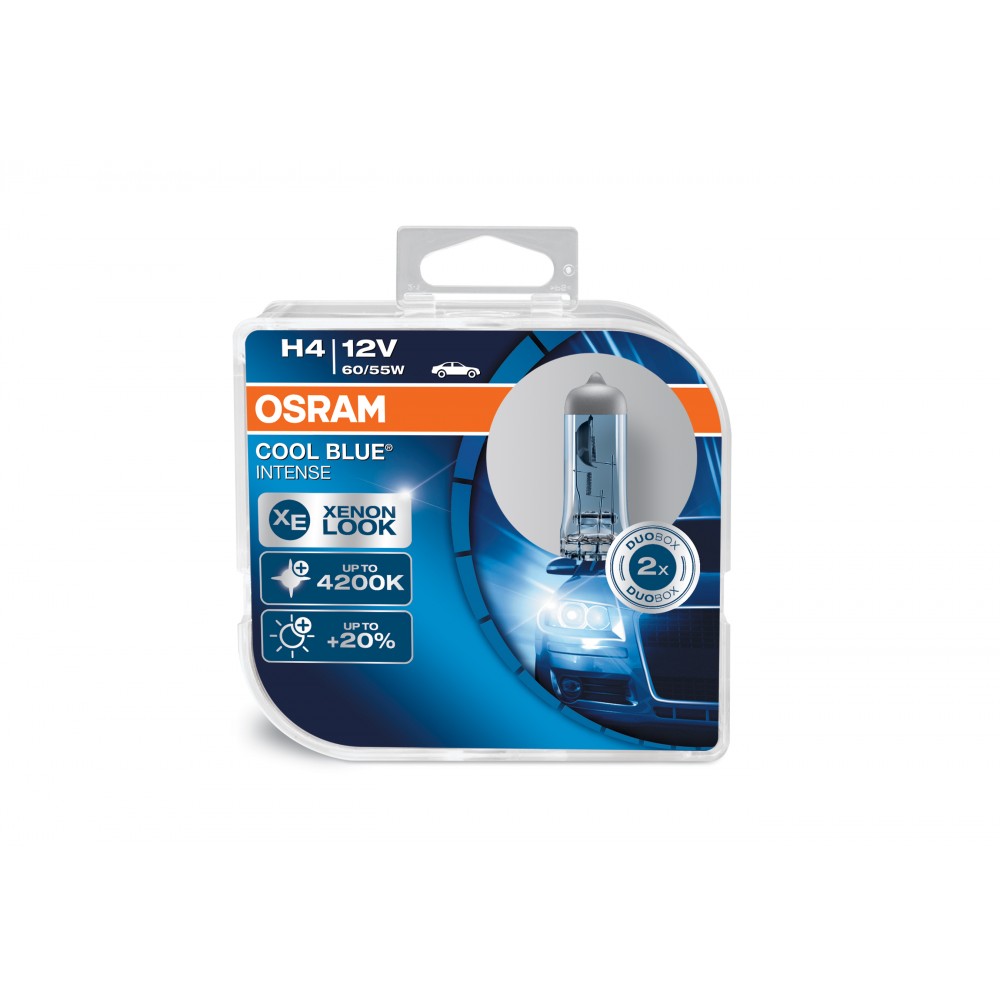 Image for Osram 64193CBI-HCB Cool Blue Intense 12v 60/55w H4 P43t (472) D