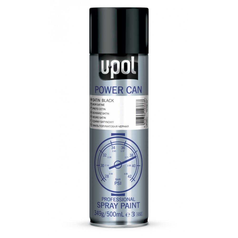 Image for U-Pol Power Can 500ml - Satin Black