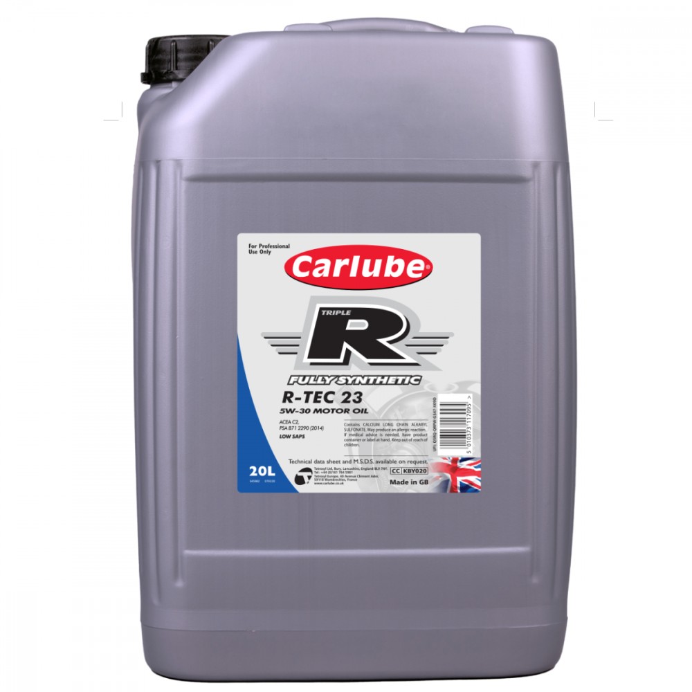 Image for Triple-R R-TEC-23 5W-30 C2 Fully Synthetic 20 Litre