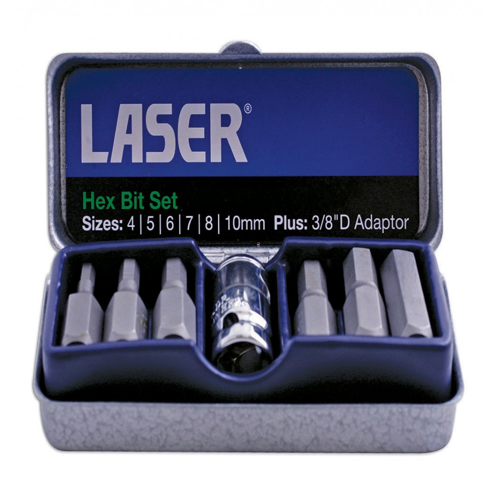 Image for Laser 593 Hex Bit Set - 7pc