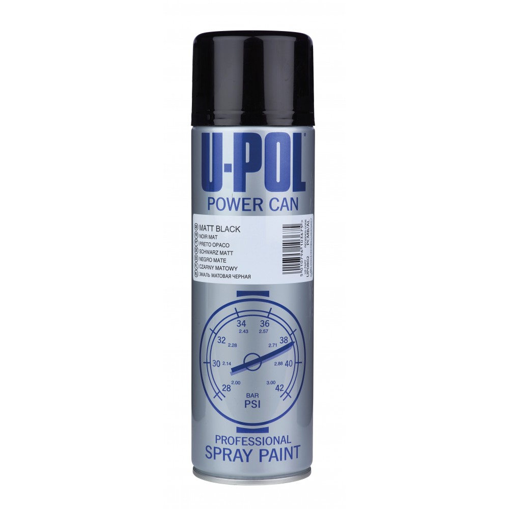 Image for U-Pol Power Can 500ml - Matte Black