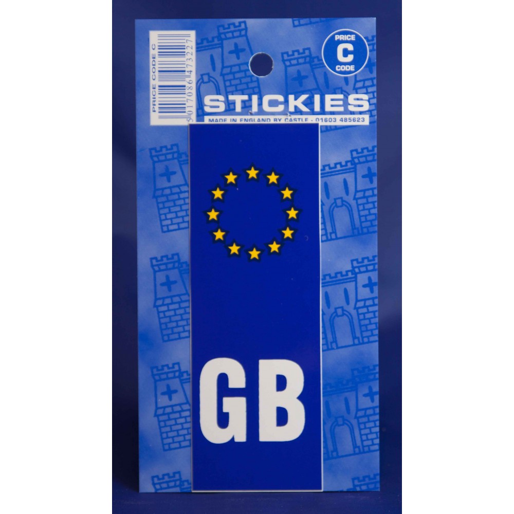 Image for Castle V370 Europlate GB C Code Stickers