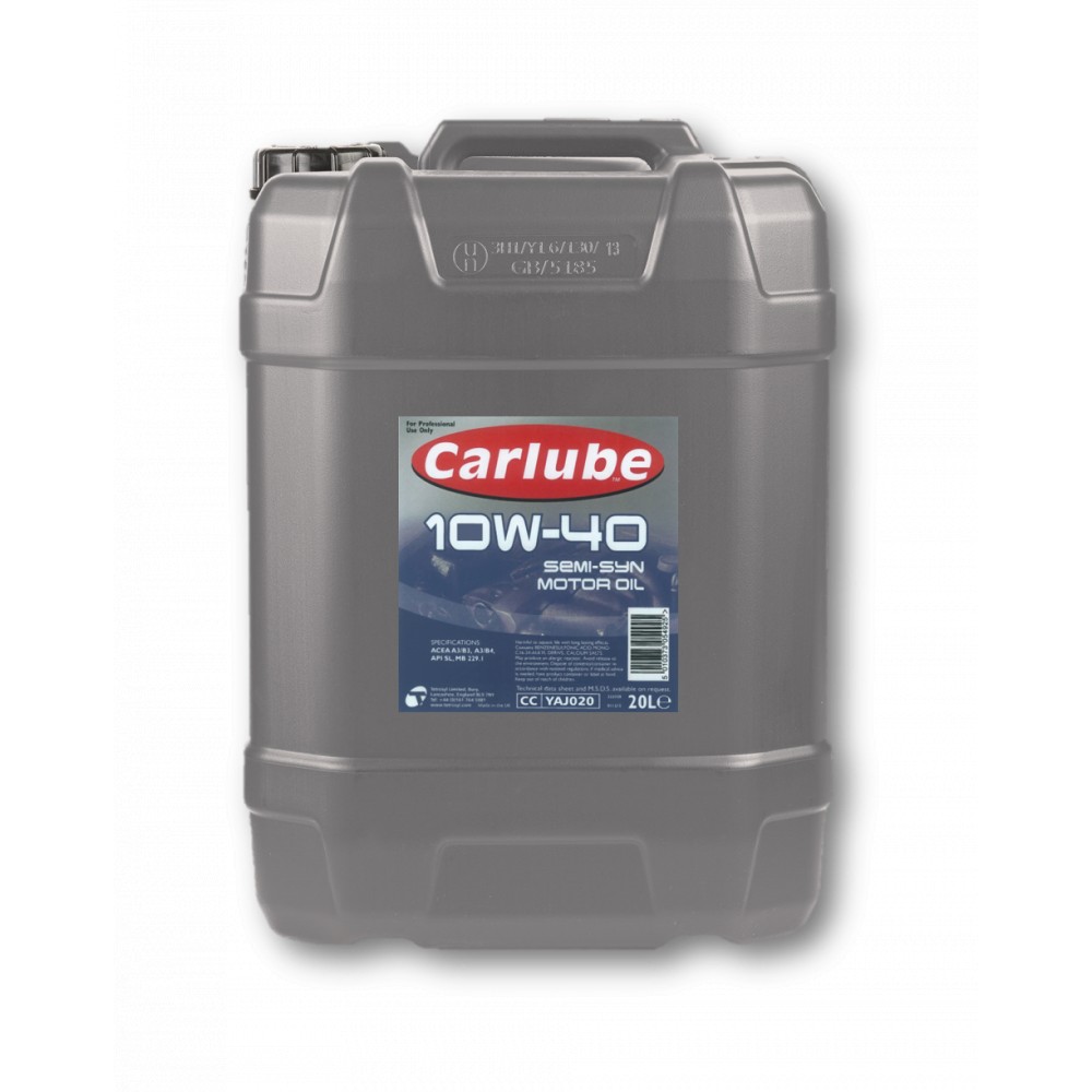 Carlube YAJ020 10W-40 Semi-Synthetic Engine Oil 20L Carlube YAJ020 10W-40 Semi-Synthetic Engine Oil 20L