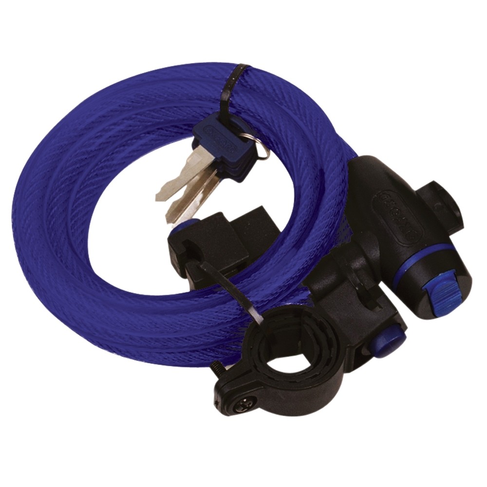Image for Oxford OF245 Cable Lock 12mm x 1800mm Blue