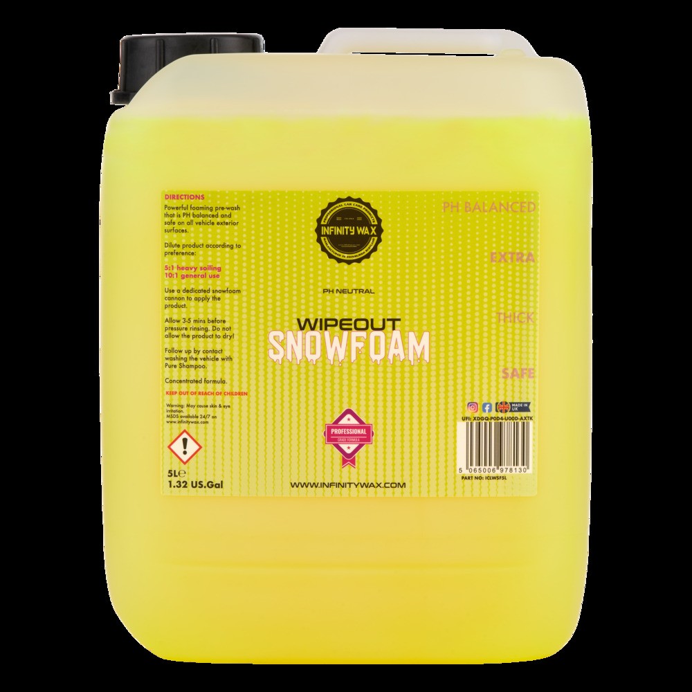 Image for Infinity Wax Wipeout Snowfoam 5L