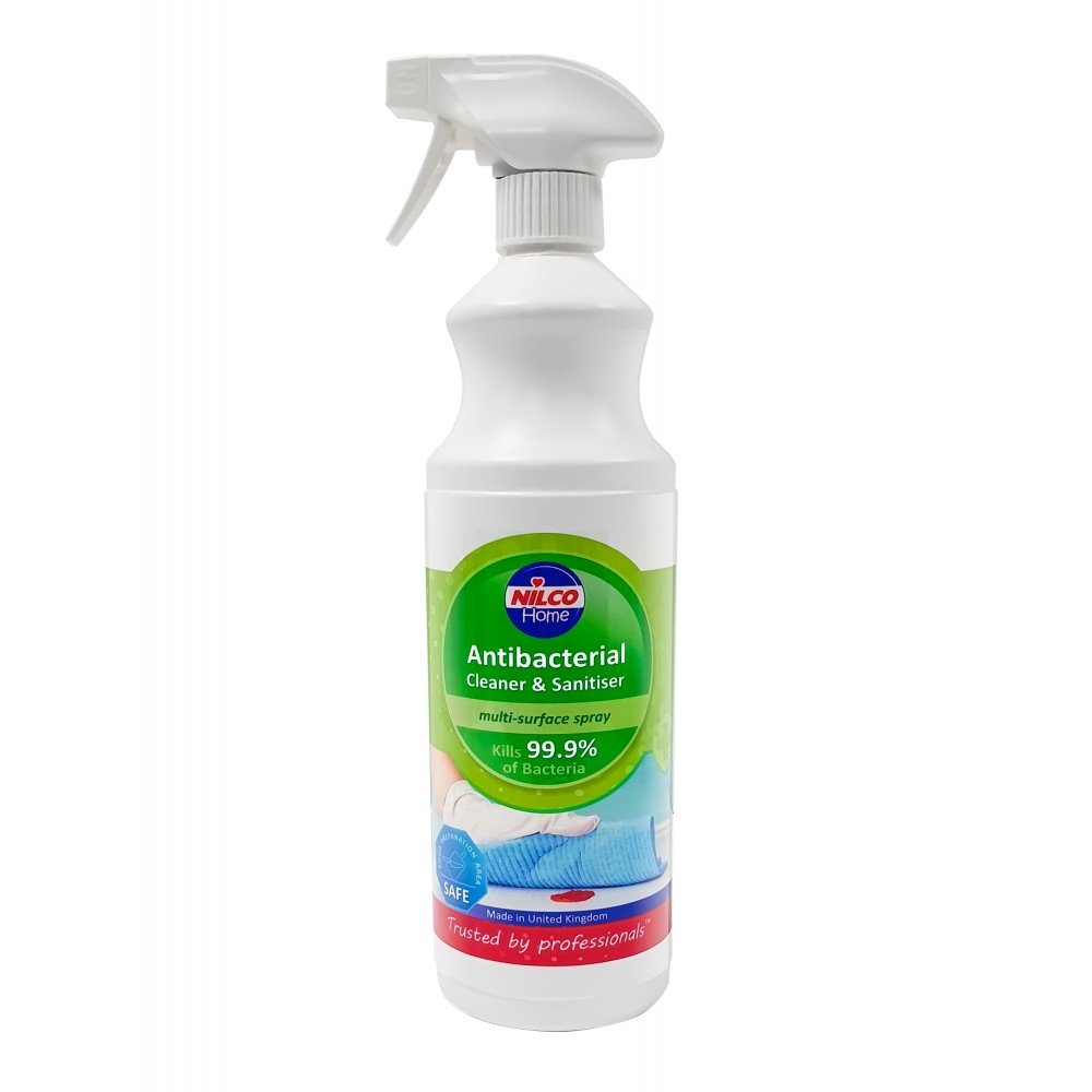Image for Nilco Antibacterial Cleaner & Sanitiser Spray 1Ltr