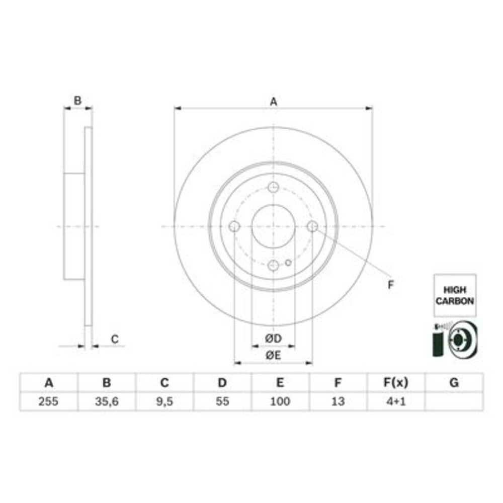Image for Bosch Brake disc BD2916