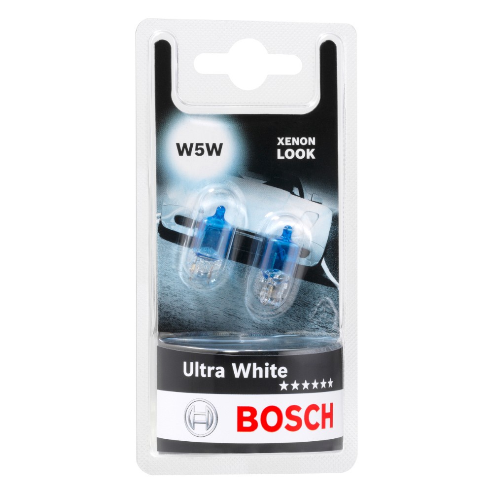 Image for Bosch Ultra White W5W 12V 5W Set
