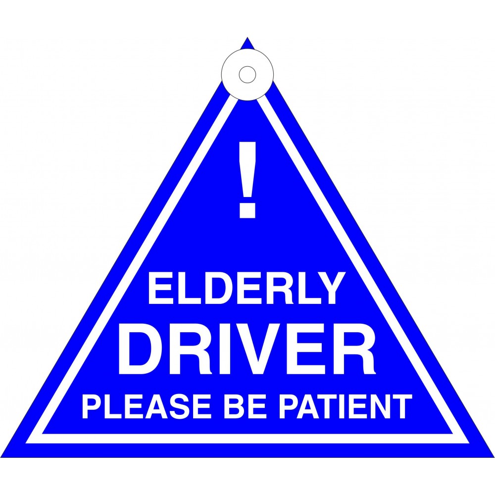 Image for Castle TS03 Elderly Driver Triangle Hanging Sign