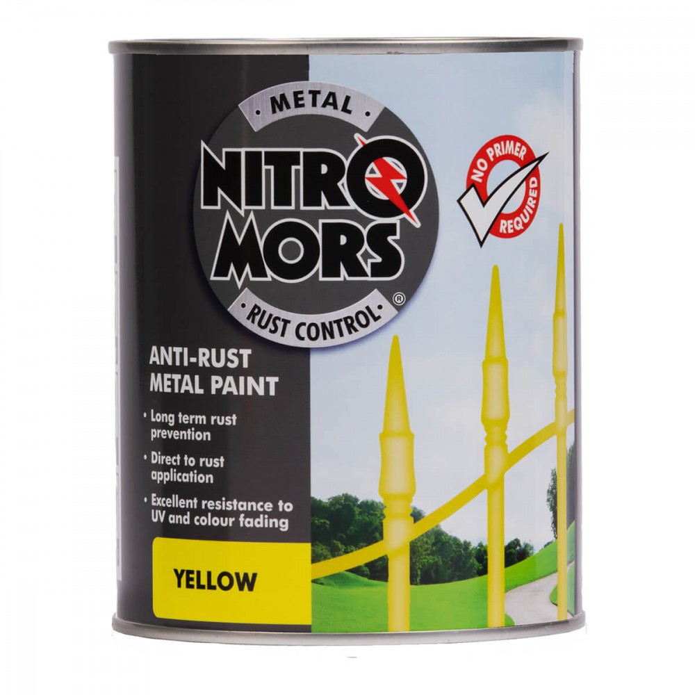 Image for Nitromors Smooth Finish Metal Paint Yell
