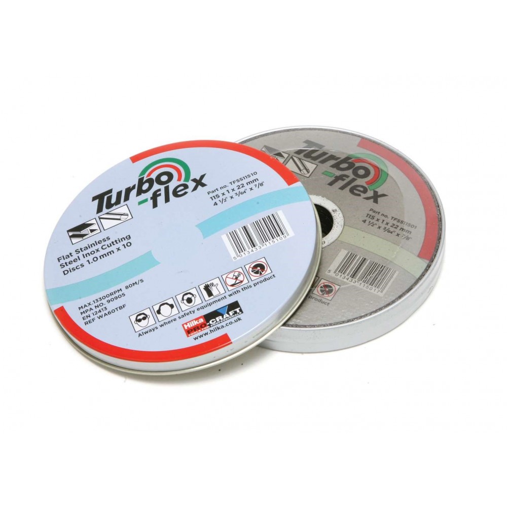Image for Hilka TFSS11510 Turbo Flex SS Cutting Disc - 115 mm x 5