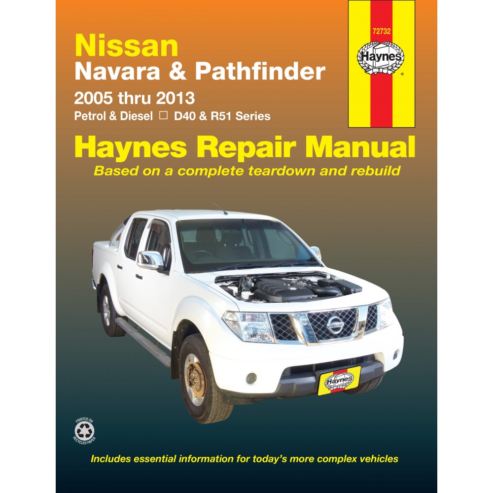 Haynes Publishing 72732 Nissan Navara & Nissan Pathfinder (05-13) Haynes Repair  Manual