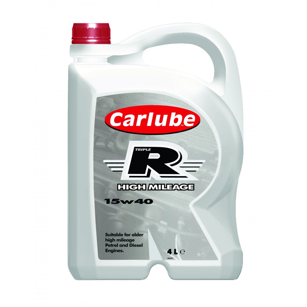 Image for Carlube Triple R 15w40 High Mileage Semi Synthetic Engine Oil 4L