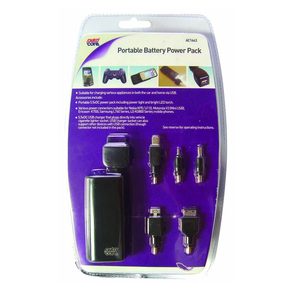 Image for Autocare AC1643/TMX408 Mobile Phone Portable Power Pack