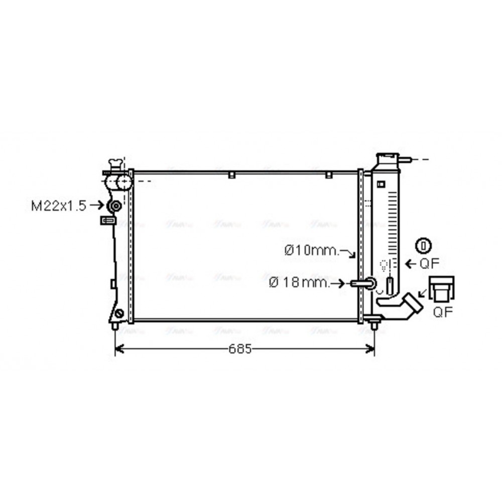 Image for AVA Cooling - Radiator