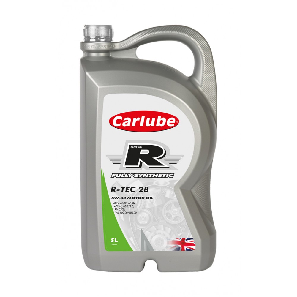 Image for Triple-R R-TEC-28 5W-40 A3/B3 A3/B4 Fully Synthetic 5 Litre