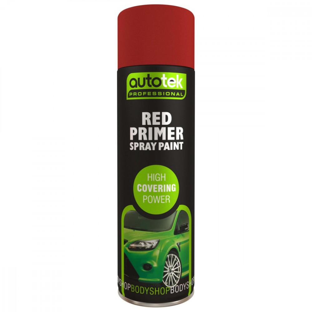 Image for Autotek Red Primer Spray Paint 500ml