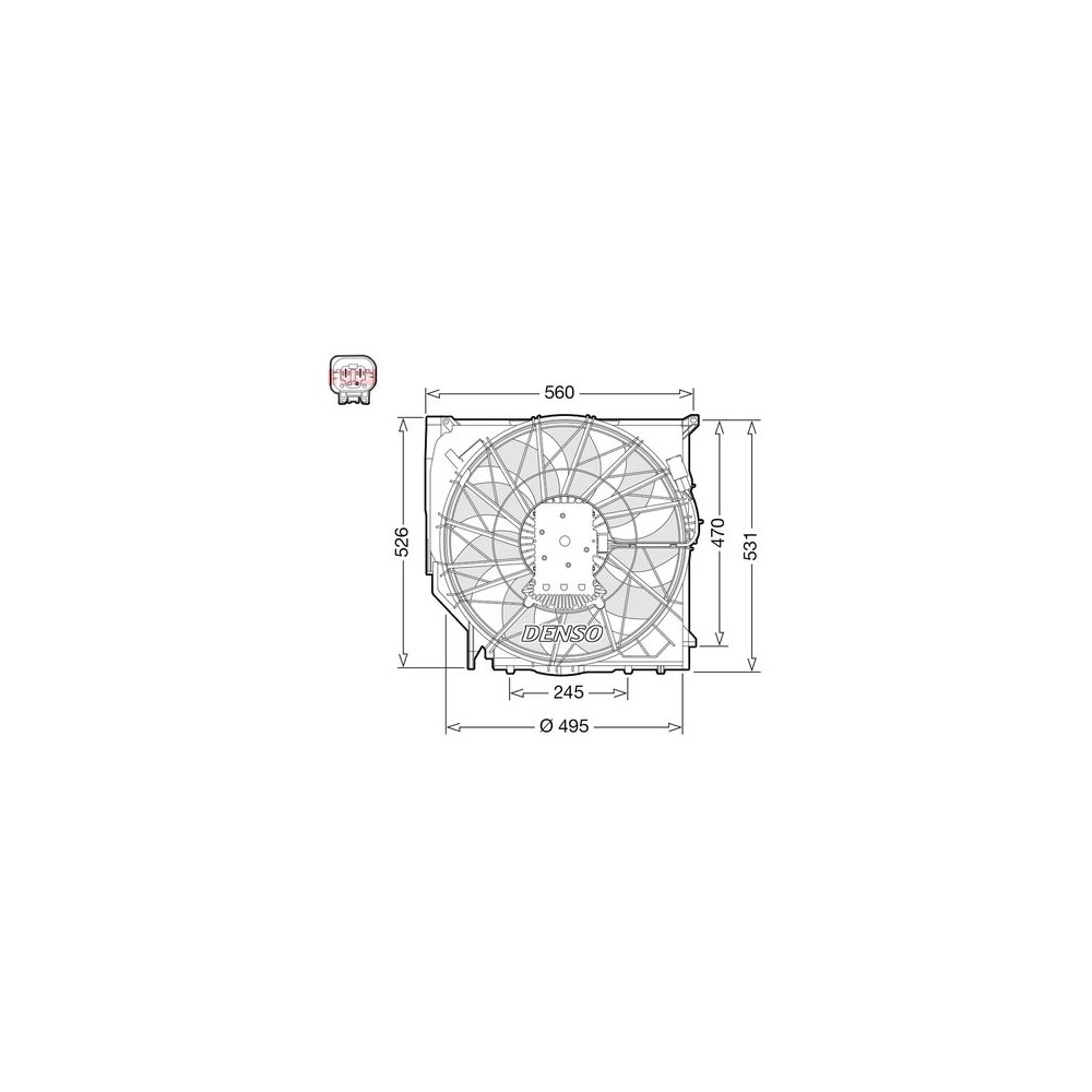 Image for Denso Engine Cooling - Thermal - Engine cooling fan