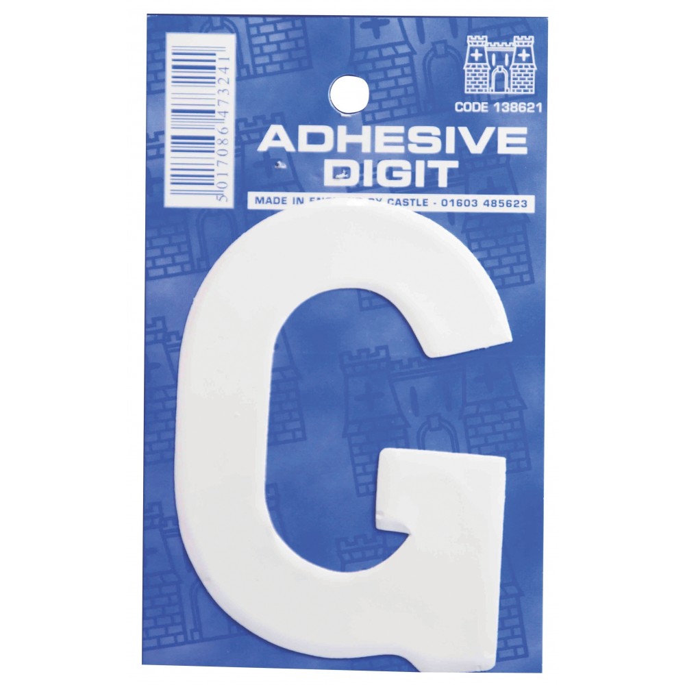 Image for Castle WG G Self Adhesive Digits White 3inc