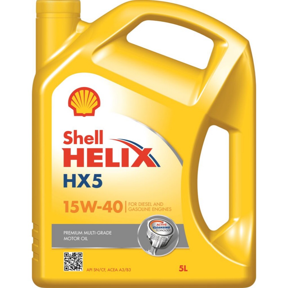 Image for SHELL HELIX HX5 15W40 M/GRAD 5LTR
