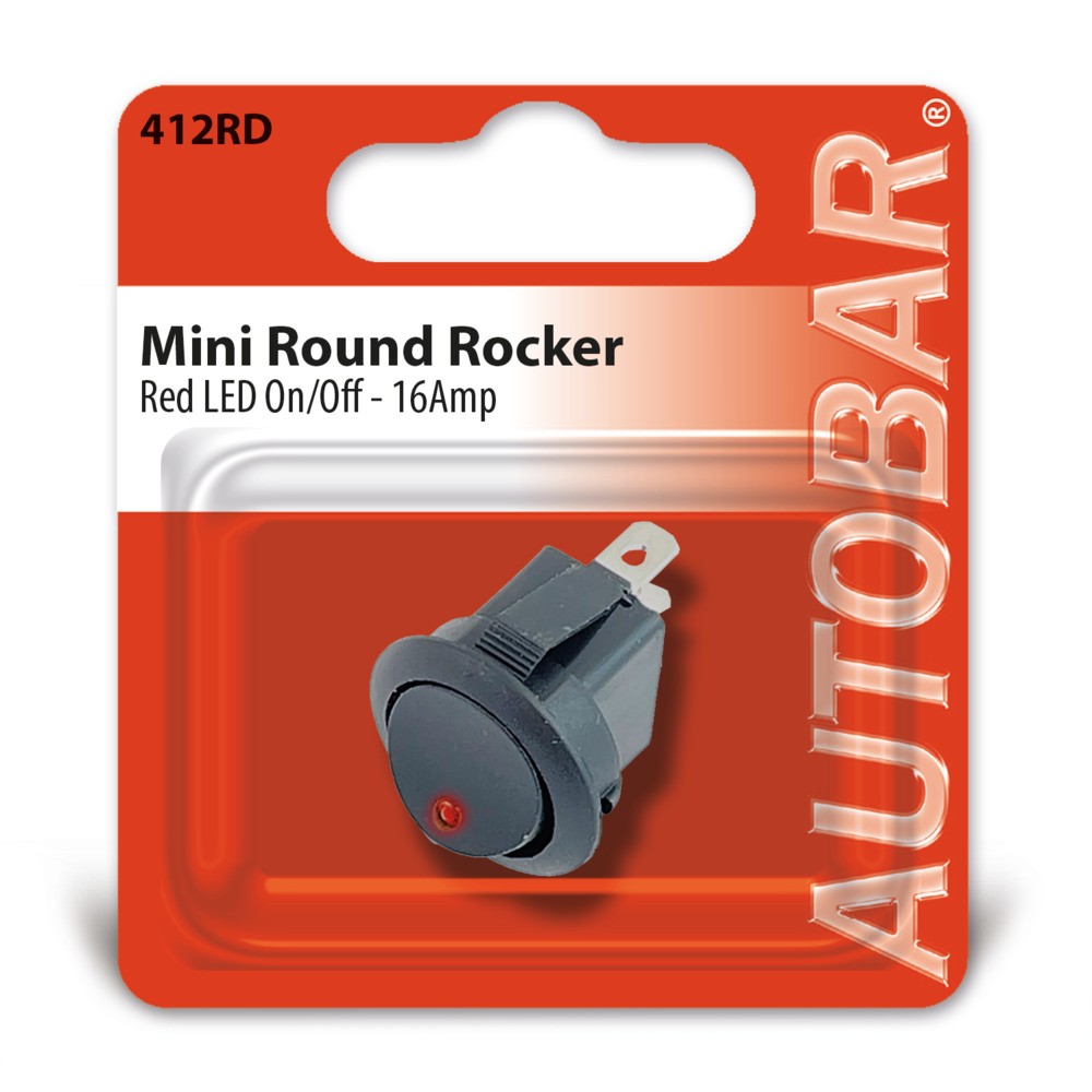 Image for Autobar Rocker Switch Red Dot On/Off