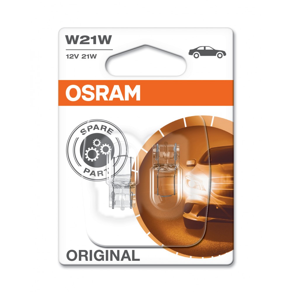 Image for Osram 7505-02B OE 12v 21w W3x16d (382W/582) Twin blister