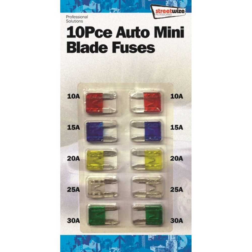 Image for Streetwize 10 Pieces Zinc Fuse Set Mini