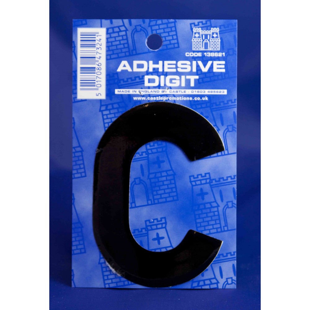 Image for Castle BC C Self Adhesive Digits Blk 3inc