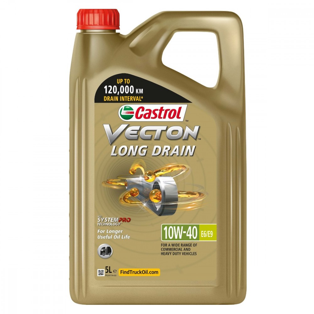 Image for Castrol Vecton Long Drain 10W-40 E6/E9 Truck Oil 5L