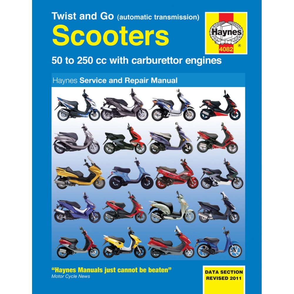 Haynes Publishing 4082 Twist & Go (automatic) 50 - 250cc Scooters Haynes  Repair Manual
