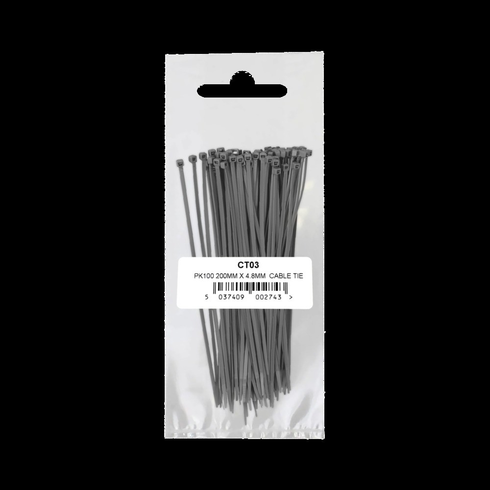 Image for Simply Pk100 200mm x 4.8mm Cable Tie