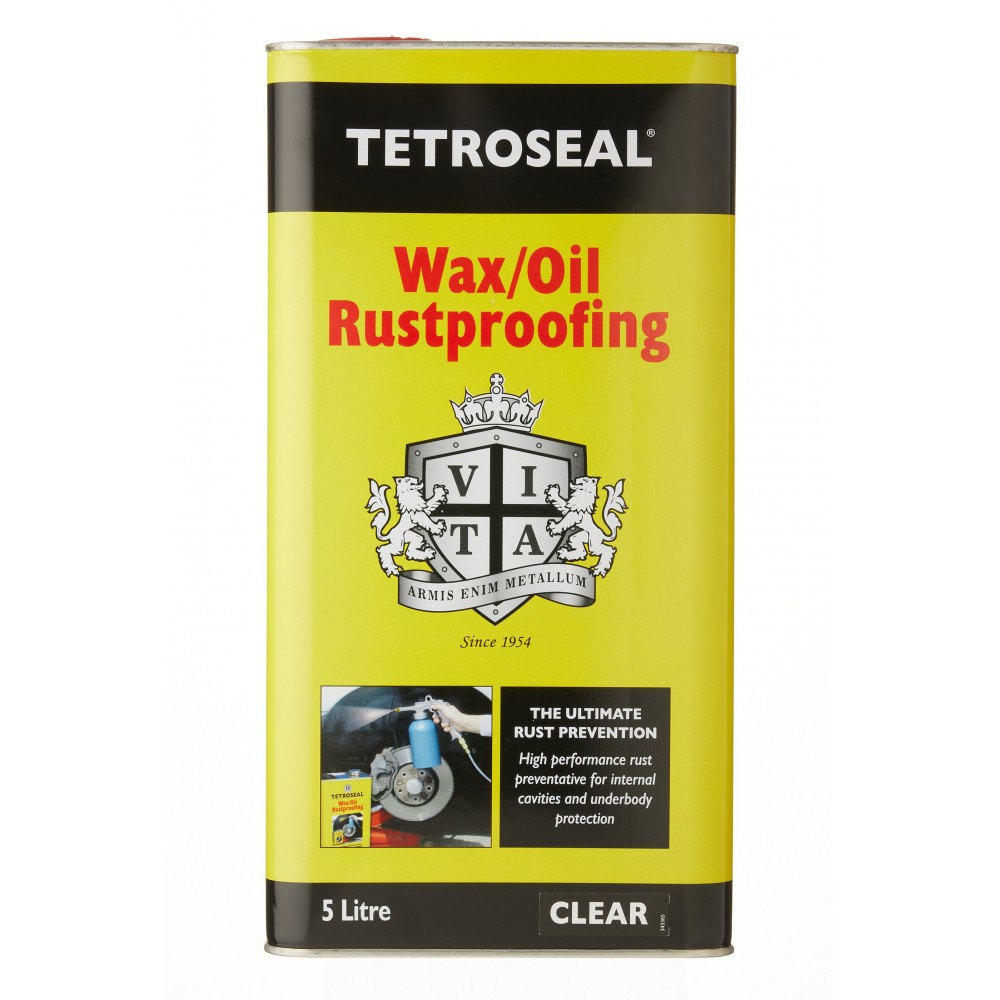 Image for Tetroseal Wax/Oil Rustproof Clear 5 Litr