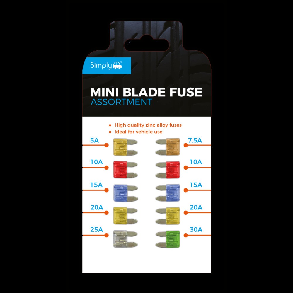 Image for Simply Pk10 Mini Blade Fuse Assortment