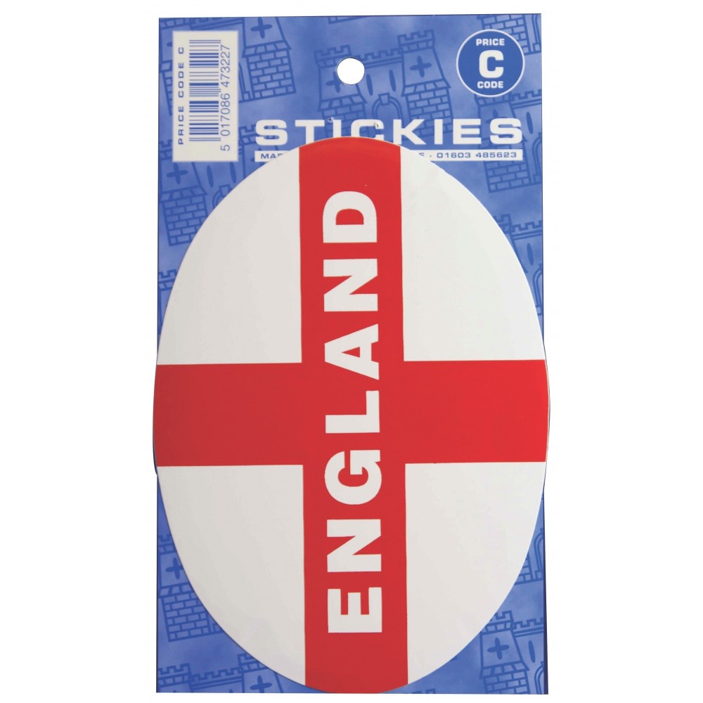 Image for Castle V312 England St George Oval C Code Stickers