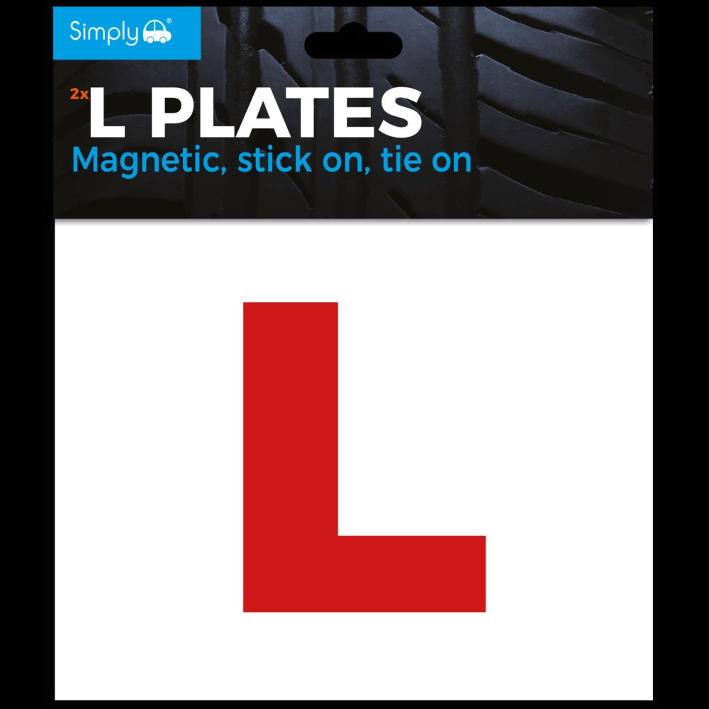 Image for Simply Pk2 Magnetic Stick On Tie On L Plates